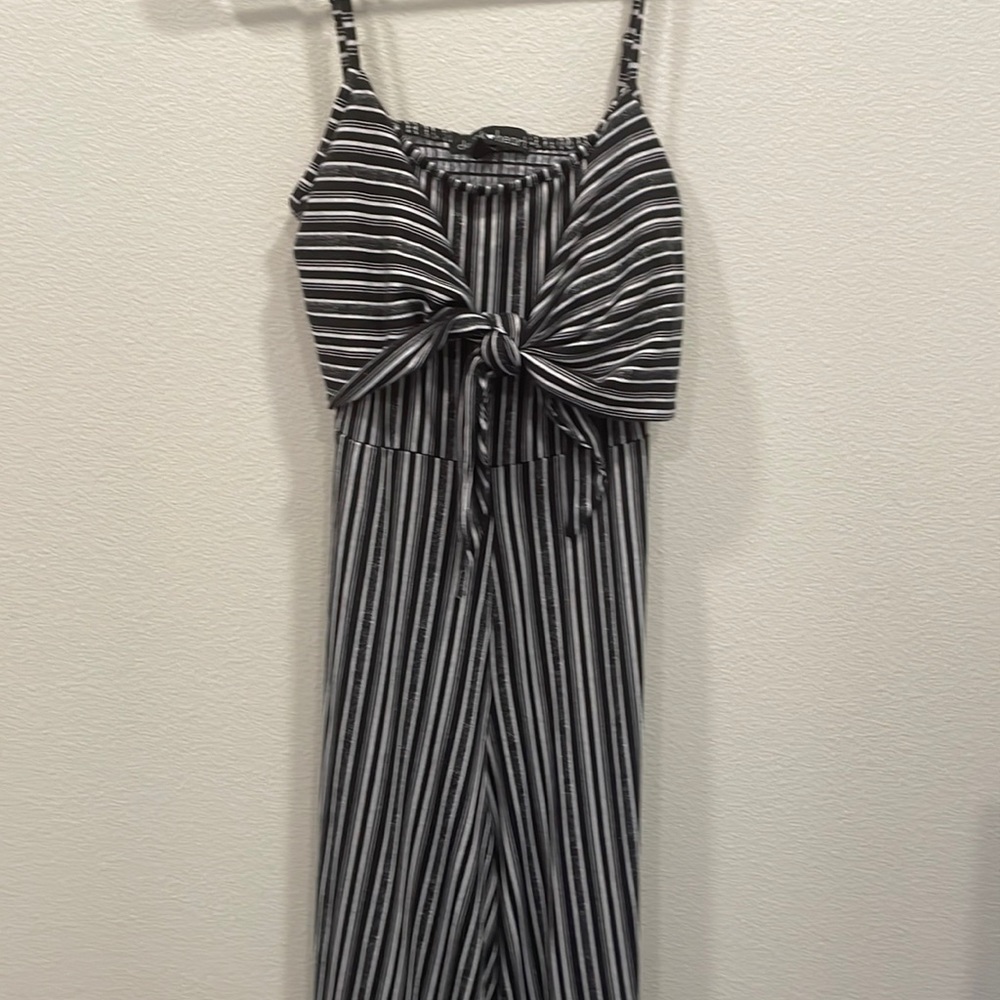 DEREK HEART Long Black and White One Piece Jumper